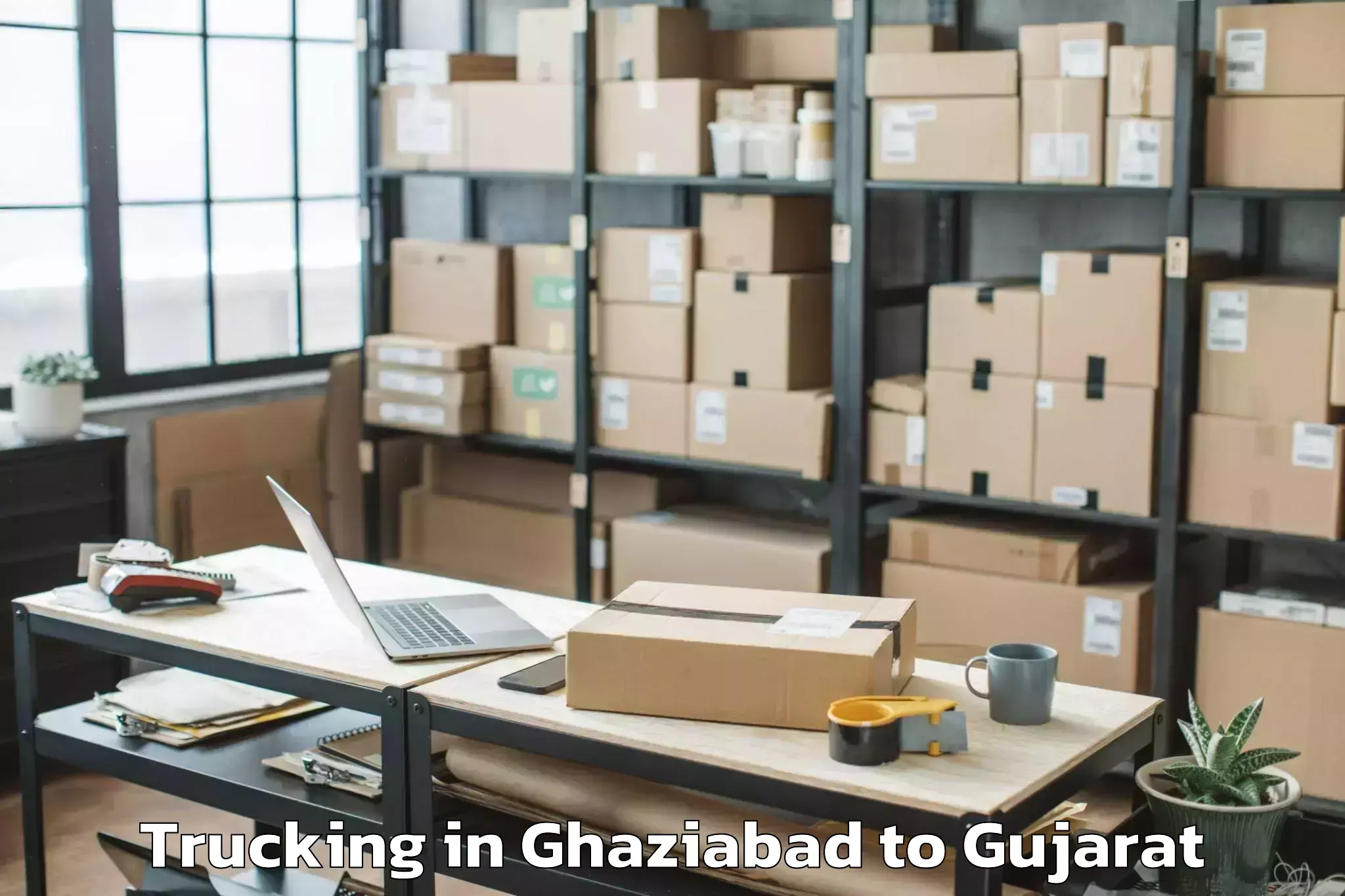 Book Ghaziabad to Olpad Trucking